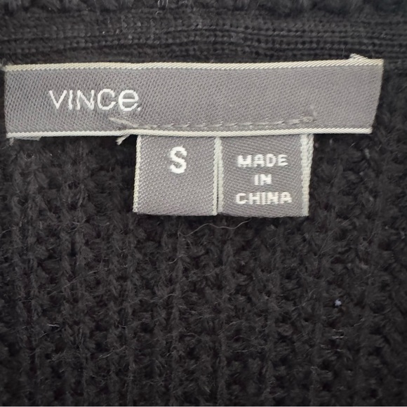 Vince Graphic Texture Cardigan Longline Wool Alpaca Blend Knit Mixed Pattern - Picture 11 of 15